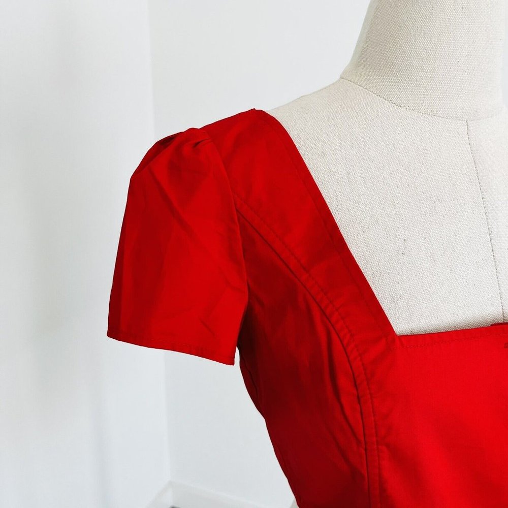 I am Gia Womens Top Cropped Red Button Front Urban Outfitters Size M - Picture 2 of 6